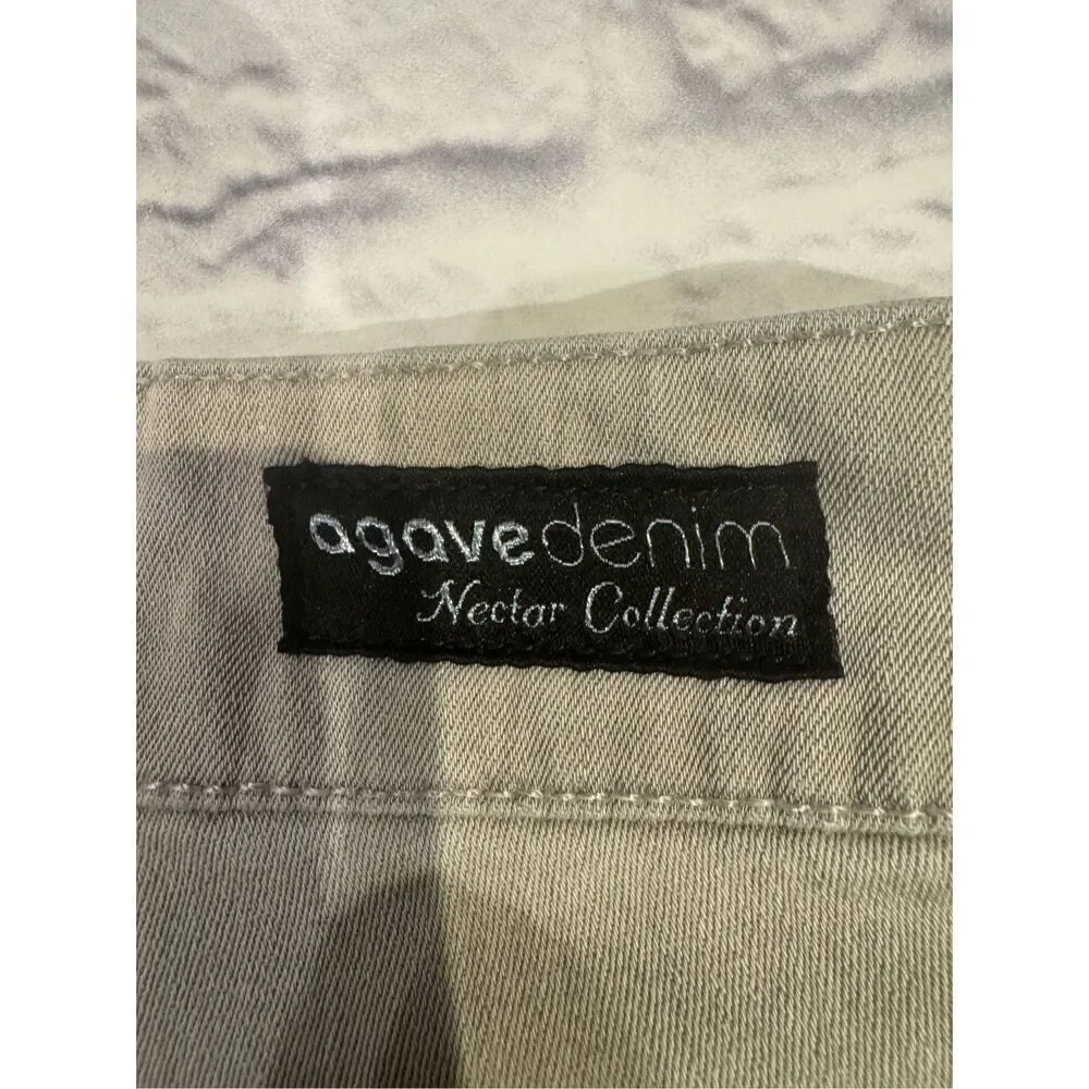Agave Denim Straight Leg Jeans in Lightwash Gray Waist Size 27 - Picture 4 of 6
